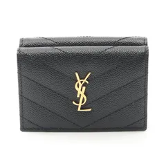 SAINT LAURENT サンローラン モノグラム オリガミ タイニーウォレット 三つ折り財布