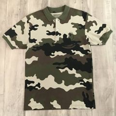 90s USA製 OLD STUSSY ステューシー 迷彩 半袖ポロシャツ - メルカリ