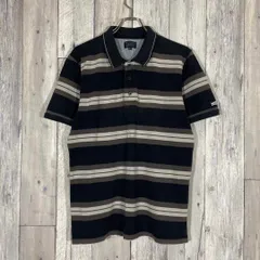 MESSENGER MSGR メッセンジャー 半袖 ボーダー ポロシャツ L