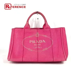 PRADA プラダ トートバッグ カナパ ロゴ  キャンバス ピンク