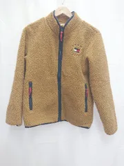 ◇ ⊆ TOMMY HILFIGER トミーヒルフィガー ジップアップ 長袖 ボア ジャンパー サイズ164 キャメル系 キッズ 子供服 E  【1508060007001】
