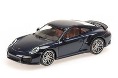 ミニチャンプス 1/43 ポルシェ 911 ターボ 991 2013 Minichamps Porsche 911 Type 991 Turbo S metallic dark blue 410062220