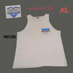 USA製タンクトップノースリーブシャツXLホワイトバカルディヨットクラブ　HH01309のサムネイル