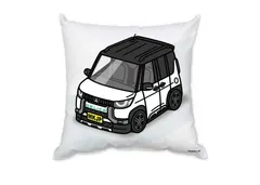 車種別ボディカラーが選べるクッション【ナンバー入れ可】 ミツビシ デリカミニ B34A／B35A／B37A／B38A  ツートンブラック