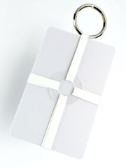 クロスマネーバンド【白】分解組み立て可能なDIYミニ財布　輪ゴム財布　マネークリップ　キャッシュレス財布　スマホ財布