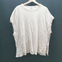 ◇ FREAKS Store シンプル ノースリーブ 薄手 夏物 カットソー サイズF アイボリー レディース E  【1307260063158】のサムネイル