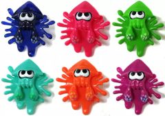 [중고] 모바일 잡화 전 6종 세트 [Splatoon(스플라툰) 오징어 한 인공작마스코트 (이어폰잭마스코트)]