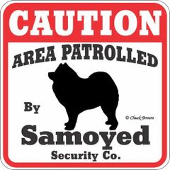 Caution コーションサインボード サモエド　アメリカ直輸入　新品未使用