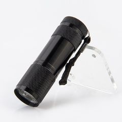 9LED 紫外線 UVライト 懐中電灯 UVネイルドライヤー トコジラミやダニ発見 樹脂硬化  猫のおしっこ 尿 送料無料  395nm ロープ付き  AU053