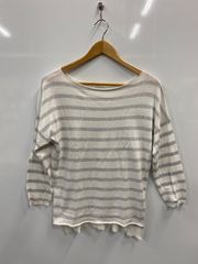 nj473⚫︎GALEIE VIE⚫︎ギャラリーヴィー⚫︎トゥモローランド⚫︎ボーダー⚫︎ボートネック⚫︎カッソー⚫︎size S⚫︎白×グレー