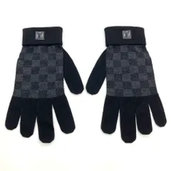 ルイヴィトン LOUIS VUITTON ゴン・プティ ダミエグラフィット 手袋 グローブ ウール エラスタン M70006 ブラック MR0262 極美品 メンズ【中古】のサムネイル