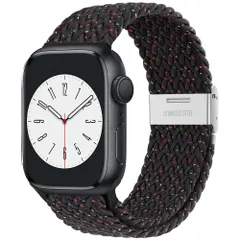 【人気商品】アップルウォッチ バンド Apple Watch バンド 編み込み 伸縮 調整可能 ソロループ Series 8 7 6 SE 5 4 3 2 1 Ultra 49mm 45mm 44mm 42mm 41mm 40mm 38mm 全機種対応 スポー