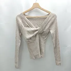 ◇ ⊂ MERCURYDUO マーキュリーデュオ 長袖 ニット サイズF ベージュ系 レディース E  【1503050000826】