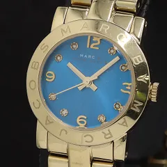  保/箱付 マークバイマークジェイコブス  MBM3304 QZ ブルー文字盤 レディース腕時計 2000000 NSK SMZ