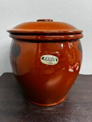 【未使用】常滑焼　4号　久松窯　丸壺　重石付 常滑焼 久松 かめ 丸壺蓋付 4号 7.2L の通信販売 - 【常滑焼
