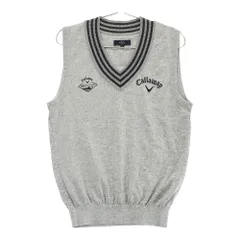 サイズ：M CALLAWAY キャロウェイ  Vネック ニットベスト  グレー系 [240101468253] ゴルフウェア メンズ ストスト