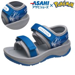 ポケモン ポケットモンスター  サンダル キッズ 子供 小学生 16～21cm アサヒシューズ P113SL ブルー ソウブレイズ