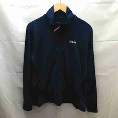 ◇ FILA フルジップ　トレーニング　ジャージ ジップアップ　ジャケット　Lサイズ ネイビー 女 E  【1301230021810】