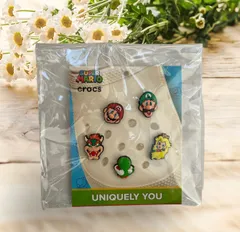 スーパーマリオ メンズ Pack 5 Free Mario Super スーパーマリオ5ピースパック Size-5ピースパック ジビッツ　シュ－アクセサリー、シューチャーム [クロックス]