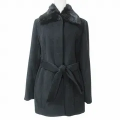 新品未使用　INED ラビットファー付き　アンゴラ　ロングコート　17号 22オクトーブル アンゴラ ロングコート リアルファー付き 白