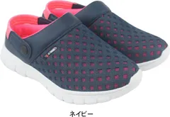 レディース サンダル サボサンダル バブーシュ クロッグサンダル 軽量 軽い スポーツ 春 夏 母の日 FCクロウ FC CROW taflh5476 ネイビー M（23.5～24.0cm）