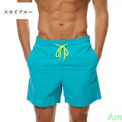 メンズ 水着 メッシュインナー付 ショートパンツ 速乾 サーフパンツ 水陸両用 短パン 三分丈 海パン 膝上 短め インナー付き ハーフパンツ 夏 ファッション ビーチ 水遊び 海遊び min 