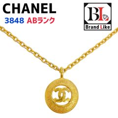 シャネル ココマーク ネックレス 3848 GP CHANEL 人気　レア CHANEL シャネル サークル ココ 3848 ネックレス GP ゴールド