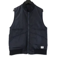 SASSAFRAS ネイビー ベスト M SASSAFRAS(ササフラス) GARDEN TOUGH VEST -POIYESTER QULLTING