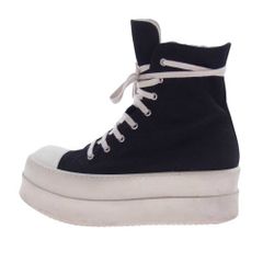 Rick Owens リックオウエンス スニーカー 23AW DU02C5831 DRKSHDW ダークシャドウ MEGA BUMPER SNEAKS メガバンパー スニーカーズ ブラック系 42【中古】