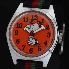 激レア】スヌーピー ダンシングウォッチ 1958年 手巻き時計 オレンジ