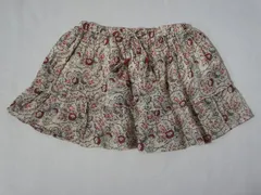 ボンポワン ボンポアン bonpoint アウトレット 子供服 女の子 4歳 約 100cm スカート ベージュ リバティ 小花柄 春 夏 ★3 ボトムス ガールズ 女児 キッズ 【中古】 ユーズド リサイクル こども