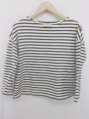 ◇ FORK&SPOON URBAN RESEARCH ボーダー マリン 長袖 Tシャツ カットソー サイズOne ホワイト ネイビー レディース P  【1307150012716】