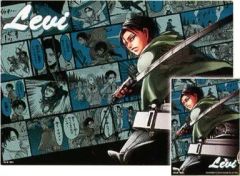 [중고] 데스크 매트 리바이 (컬러) 비주얼 매트 [이치 반 쿠지 진격의 거인 ~ 자유로의 진격 ~] K상