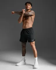 2XU ツータイムズユー エアロ 5インチ ショート 2.0 ショーツ ランニングパンツ 軽量 反射材 吸湿発散性 ポケット付き MR6903B BLK/SRF