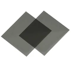 国産 カラー偏光板 約50×100mm 青5、紫2、緑4 枚 メルカリ便 国産 カラー偏光板 50 mm 角 選択自由の4枚 片面接着材付き