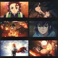 【中古】ポストカード 集合(鬼殺隊) キャラクターポストカードセット(6枚セット) 「鬼滅の刃 全集中展 -無限列車編・遊郭編-」