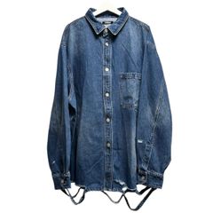 CODA コーダ 24SS DESTORYED AGING OVERSIZED DENIM SHIRT