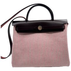 エルメス(HERMES) エールバッグジップPM ルージュセリエ トワルキャドリーユ/ヴァッシュハンター シルバー金具 U刻印(2022年製造) 新品同様 レディース ショルダーバッグ ハンドバッグ