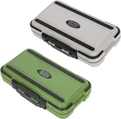 karim ルアー ワーム ケース 両面 タックル ボックス 釣り 小型 大容量 メタルジグ ジギング 青物 釣具 収納 防水 リバーシブル ミノー 2個セット グレー＋グリーン( 2個セット（グレー＋グリーン）)