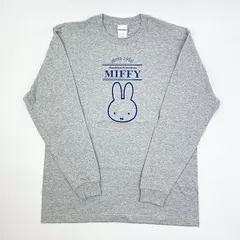 ミッフィー miffy ロンT(かお) グレー アパレル Tシャツ