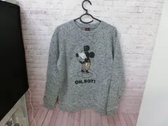【TAKA51-37】◇BABYDOLL　Disney　ミッキーマウス　ニット　メンズ　グレー