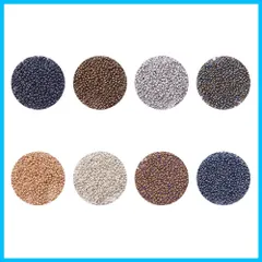 【在庫処分】カラフル ガラスビーズ 10色 シード 丸小 ビーズ ケース付き アクセサリーキット ビーズキット 約16000個/セット ネイルコレクション デコパーツ DIY ジュエリー用 ハンドメイド PandaHall 手芸 パーツ レジン封入 材料 素材