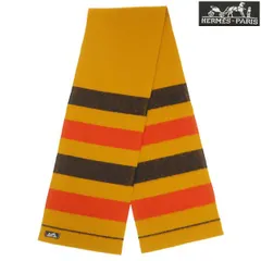 OLD・Vintage エルメス(HERMES)★ロカバール★マフラー★極美品！ 美品】HERMES ロカバール ウール マフラー フランス製 元箱付き - メルカリ