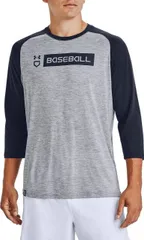 【送料無料】 アンダーアーマー メンズ シャツ トップス Under Armour Men's Utility 3/4 Sleeve Shirt Grey/Navy