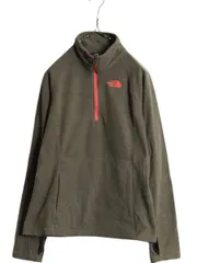 【お得なクーポン配布中!】 ノースフェイス ハーフジップ 長袖 フリース Tシャツ レディース S 古着 The North Face プルオーバー ハイネック アウトドア ポケット付き