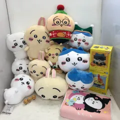 02w14559 ちいかわ ぬいぐるみ フィギュア 約17点セット ちいかわ/ハチワレ/ウサギ/サンリオ×ちいかわ/ヒロアカ/他  【中古品】