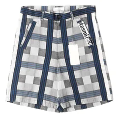 新品 FACETASM ファセッタズム パンツ サイズ:4 チェック柄 ロゴテープ ショートパンツ 20SS グレー ネイビー ボトムス ズボン カジュアル ブランドのサムネイル