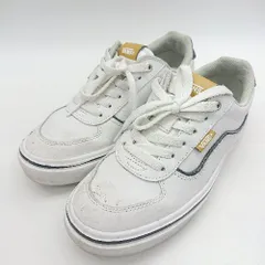 ◇ Θ VANS V3858DNM MARVERICK デニム生地 ローカットスニーカー サイズ24 ホワイト ブルー系 レディース メンズ E  【1501160013583】