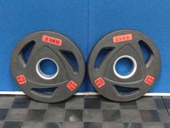 【中古】［ZIVA］50mmラバープレート2.5kg（ペア）