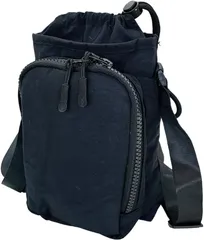 kanaelun レディース ショルダーポーチ ポシェット サコッシュ ミニ サブ 大きい 軽い 肩掛け バッグ おでかけ お散歩 携帯 お財布 大容量 旅行 化粧 ビーチ(ブラック,  ミディアム)